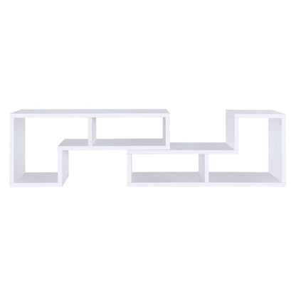 Velma Convertible TV Console and Bookcase White 800330