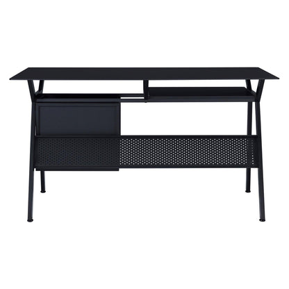 Weaving 2-drawer Computer Desk Black 800436