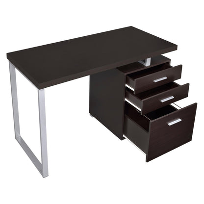 Brennan 3-drawer Office Desk Cappuccino 800519