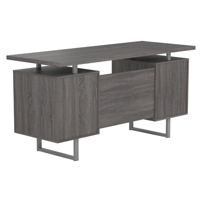 Lawtey Floating Top Office Desk Weathered Grey 800521