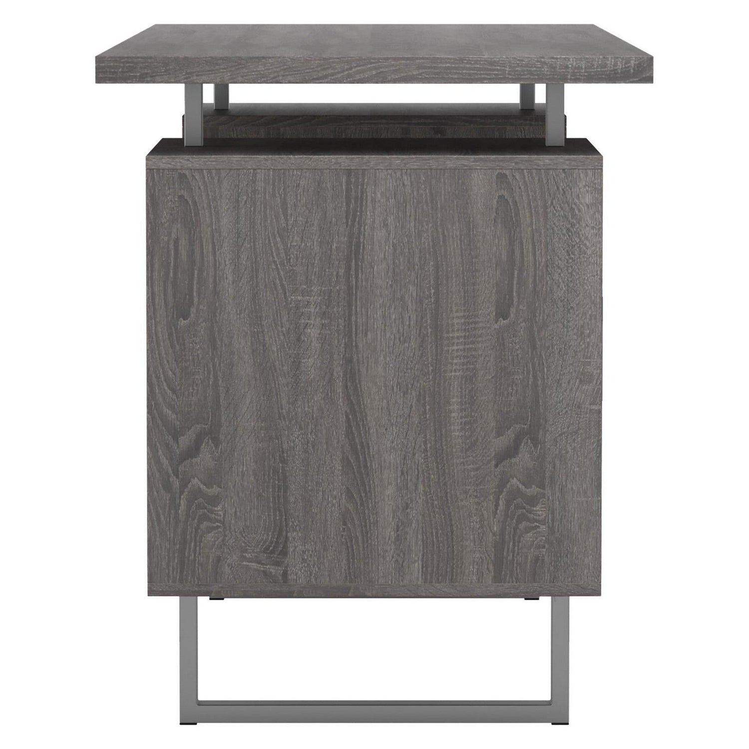 Lawtey Floating Top Office Desk Weathered Grey 800521