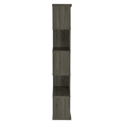 Joey 5-tier Bookcase Weathered Grey 800552