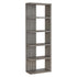 Harrison 5-tier Bookcase Weathered Grey 800553