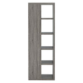 Harrison 5-tier Bookcase Weathered Grey 800553