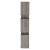 Reid 3-tier Geometric Bookcase Weathered Grey 800554