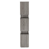 Reid 3-tier Geometric Bookcase Weathered Grey 800554