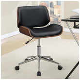 Addington Adjustable Height Office Chair Black and Chrome 800612