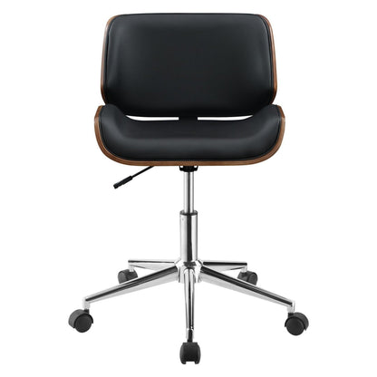 Addington Adjustable Height Office Chair Black and Chrome 800612