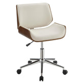 Addington Adjustable Height Office Chair Ecru and Chrome 800613