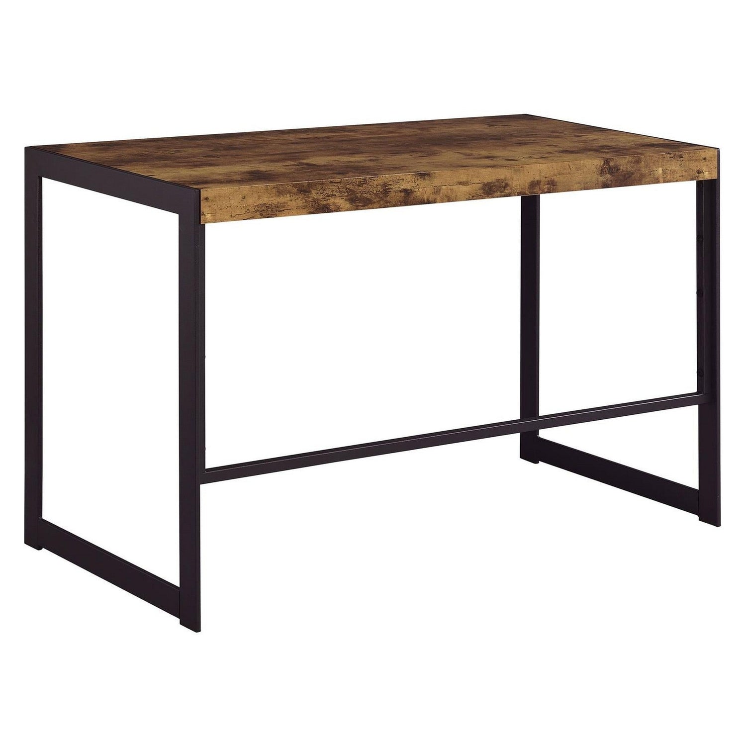 Estrella Writing Desk Antique Nutmeg and Gunmetal 800655