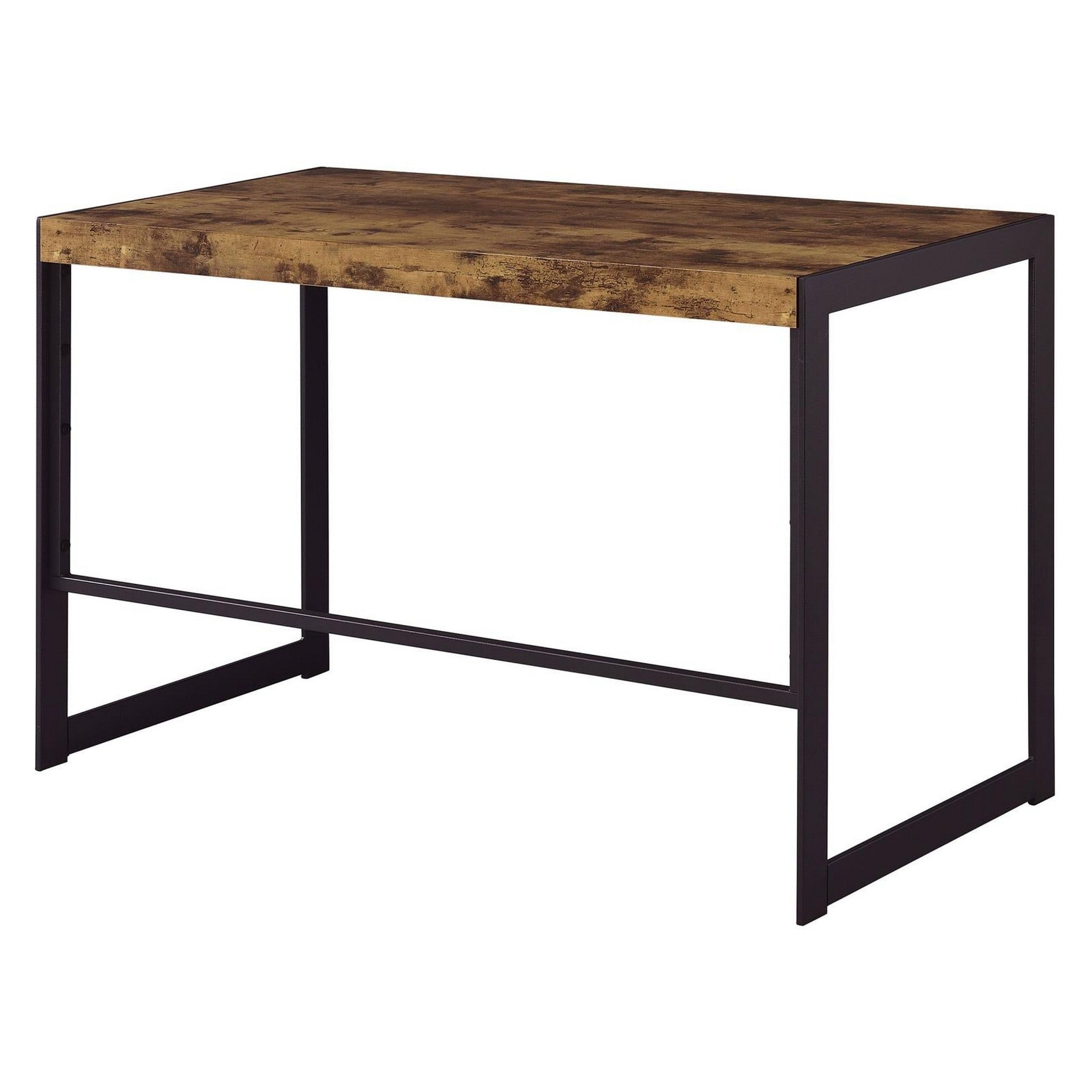 Estrella Writing Desk Antique Nutmeg and Gunmetal 800655