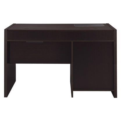 Halston Rectangular Connect-it Office Desk Cappuccino 800702