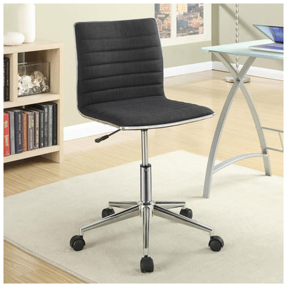 Chryses Adjustable Height Office Chair Black and Chrome 800725