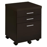 Skylar 3-drawer Mobile File Cabinet Cappuccino 800894