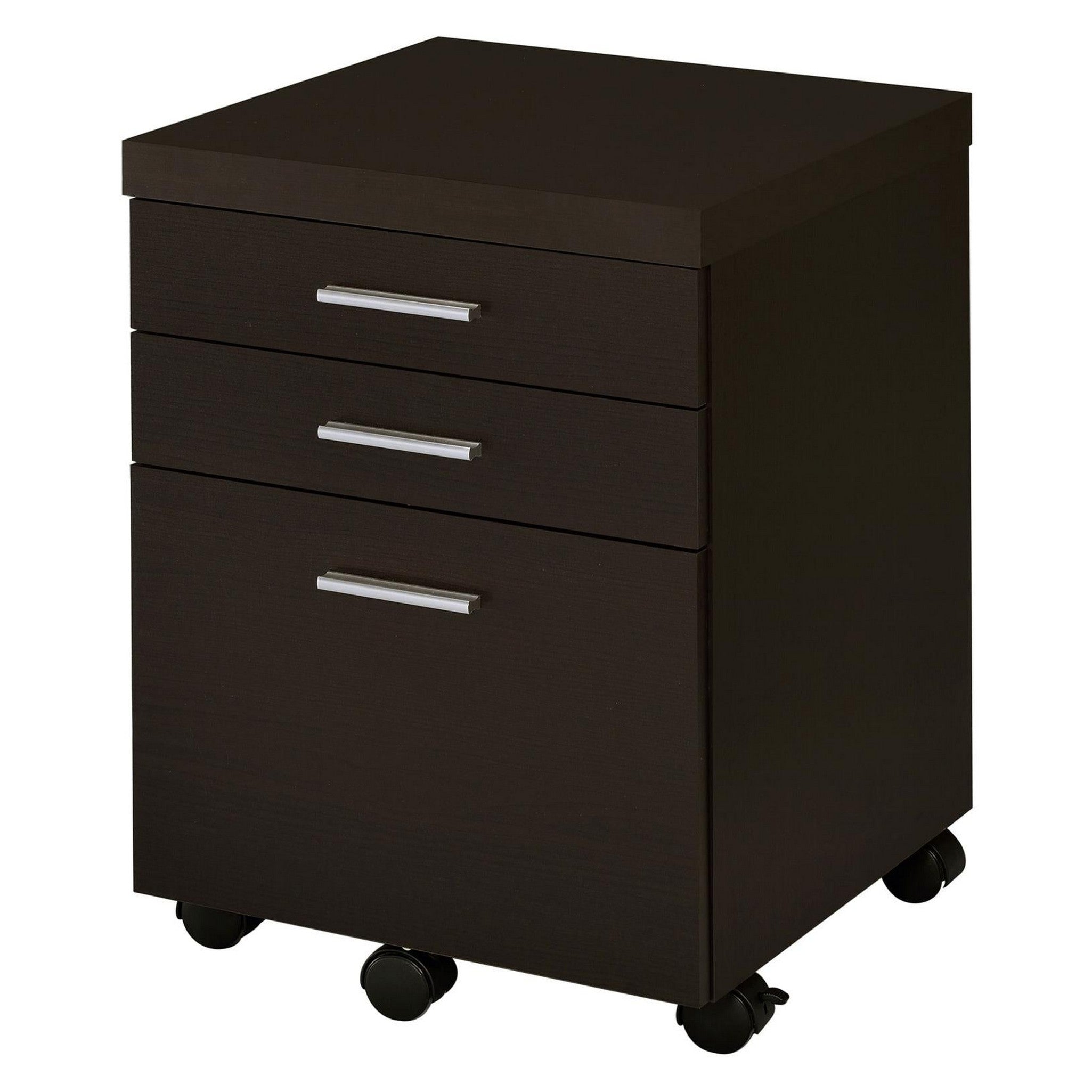 Skylar 3-drawer Mobile File Cabinet Cappuccino 800894