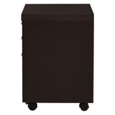 Skylar 3-drawer Mobile File Cabinet Cappuccino 800894