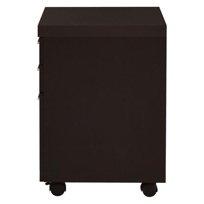 Skylar 3-drawer Mobile File Cabinet Cappuccino 800894