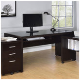 Skeena Computer Desk with Keyboard Drawer Cappuccino 800901