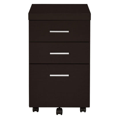 Skeena 3-drawer Mobile Storage Cabinet Cappuccino 800903