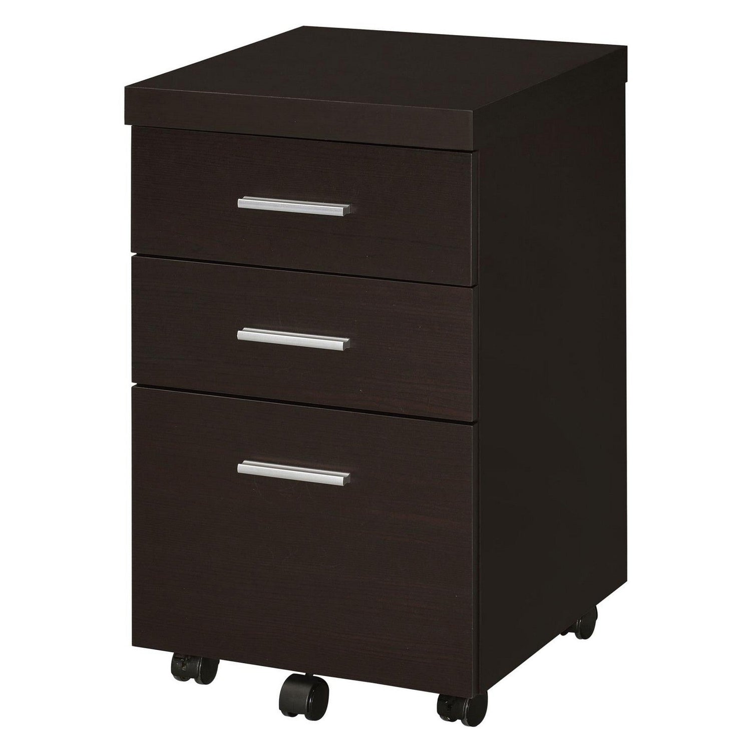 Skeena 3-drawer Mobile Storage Cabinet Cappuccino 800903