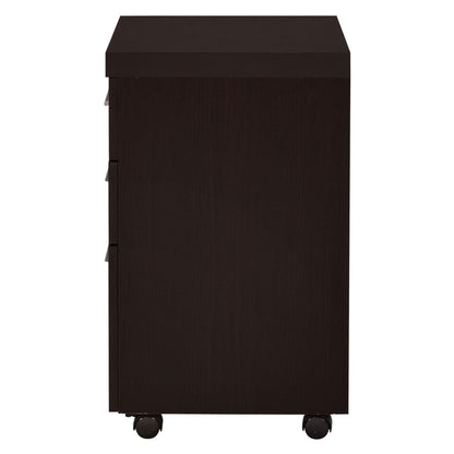 Skeena 3-drawer Mobile Storage Cabinet Cappuccino 800903