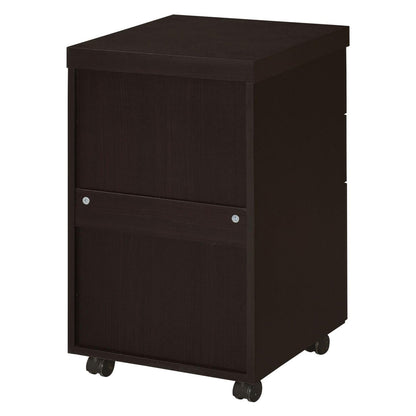 Skeena 3-drawer Mobile Storage Cabinet Cappuccino 800903