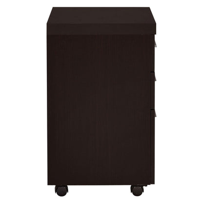 Skeena 3-drawer Mobile Storage Cabinet Cappuccino 800903