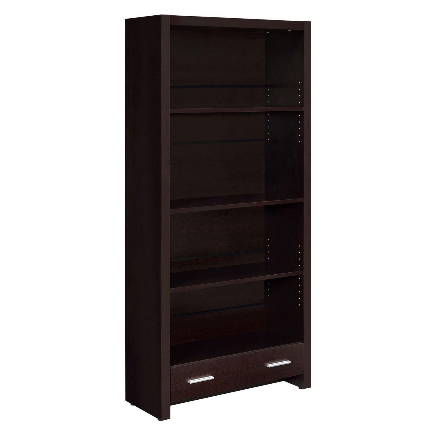 Skylar 5-shelf Bookcase with Storage Drawer Cappuccino 800905