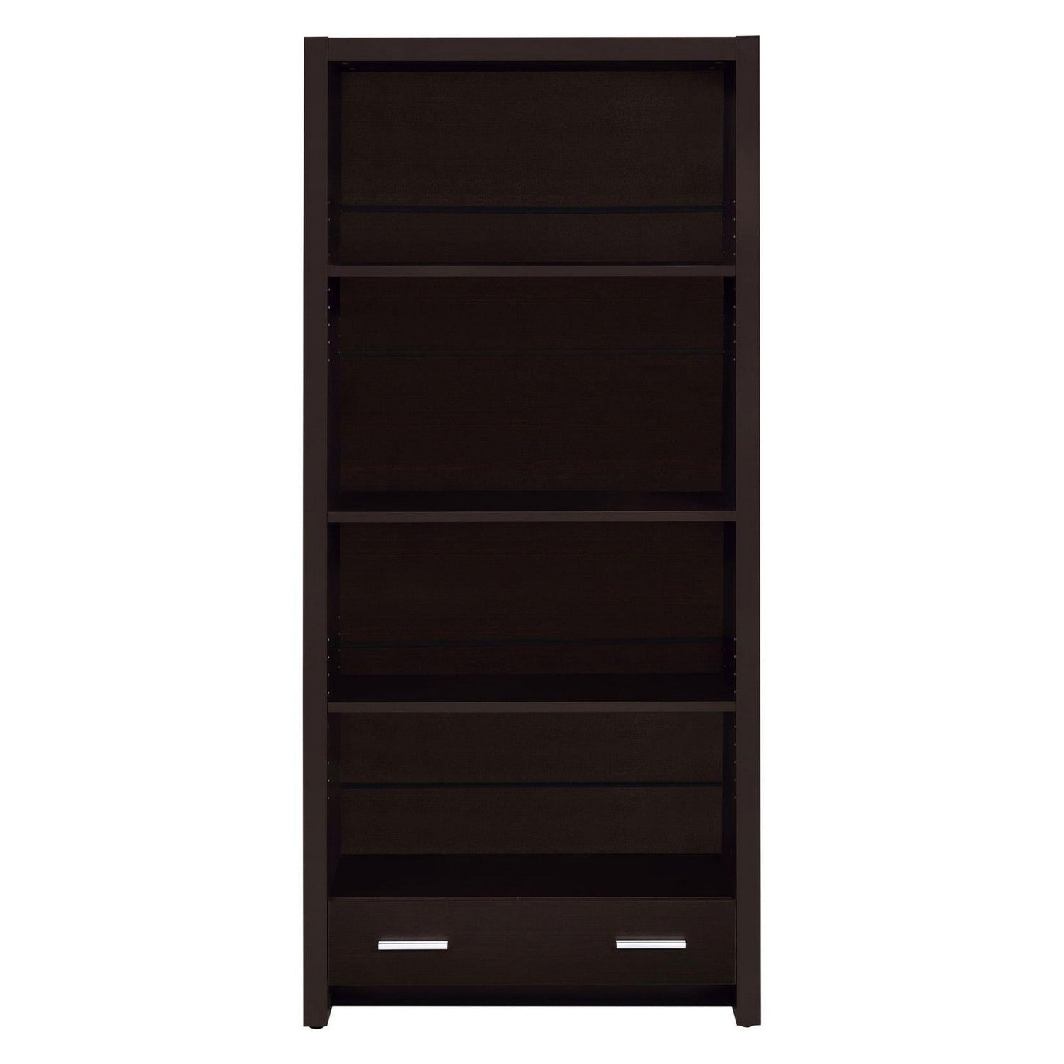 Skylar 5-shelf Bookcase with Storage Drawer Cappuccino 800905