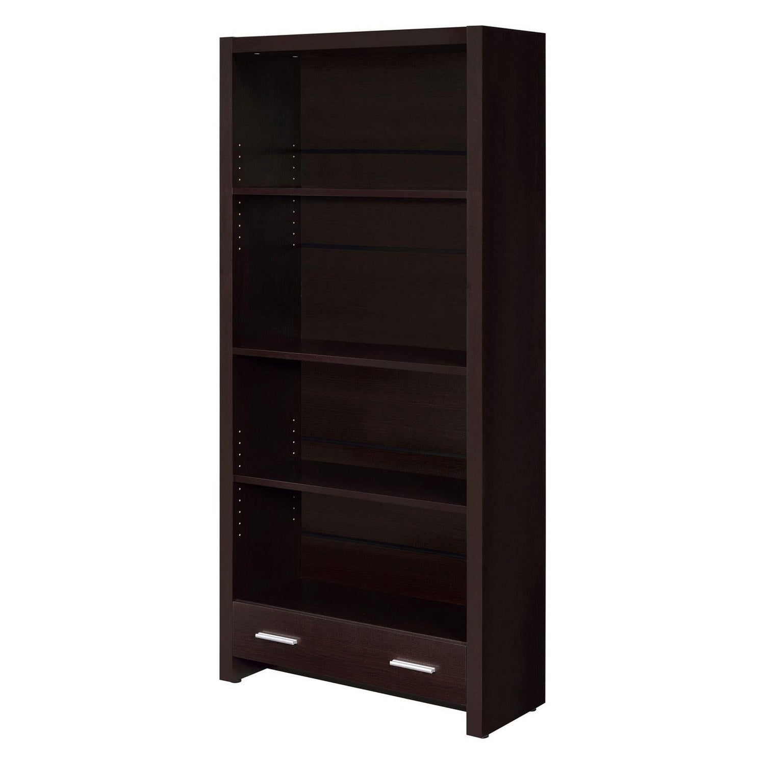 Skylar 5-shelf Bookcase with Storage Drawer Cappuccino 800905