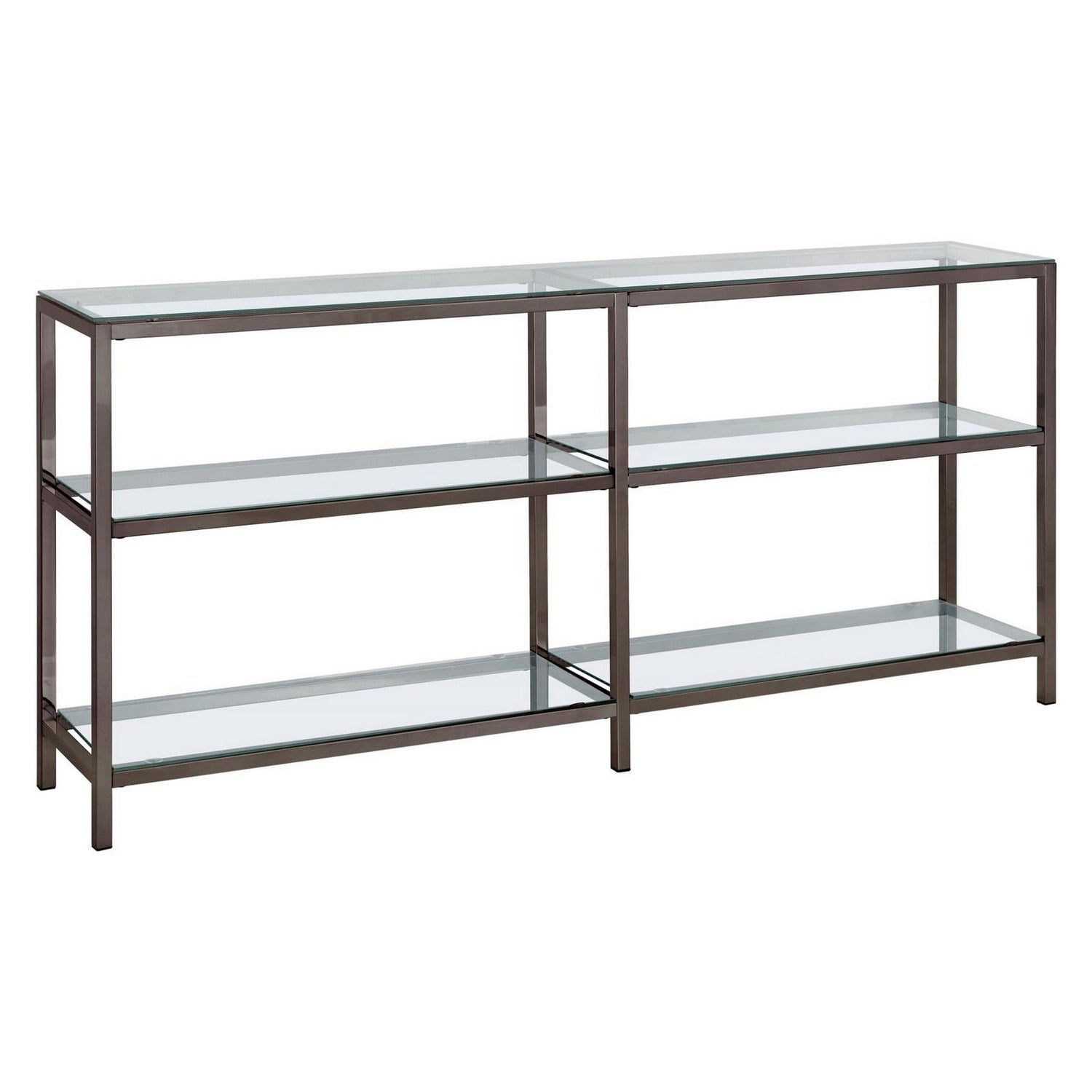 Kate 2-tier Bookcase Black Nickel 801018