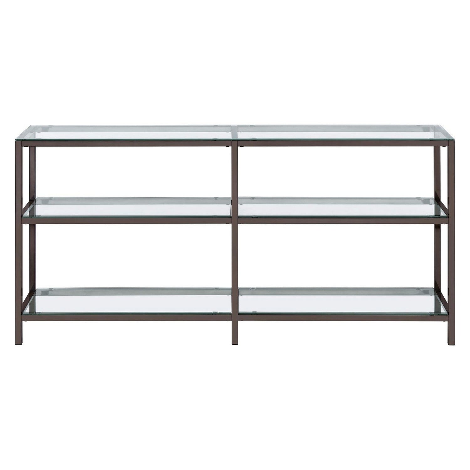 Kate 2-tier Bookcase Black Nickel 801018