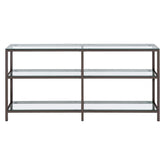 Kate 2-tier Bookcase Black Nickel 801018