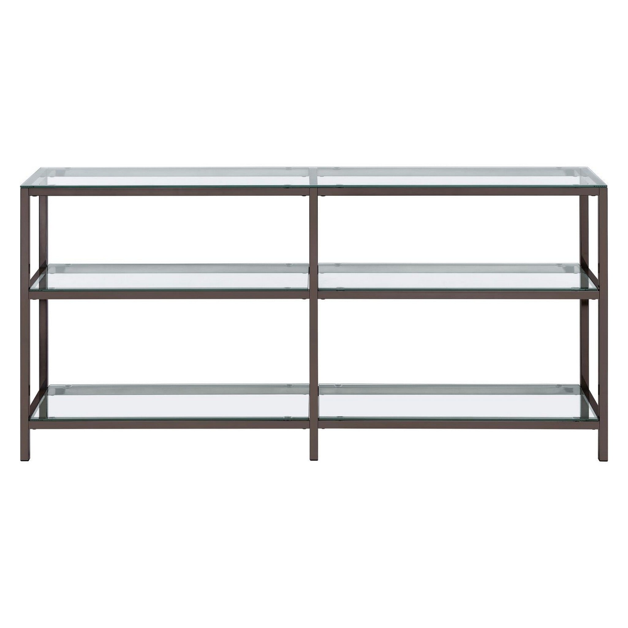 Kate 2-tier Bookcase Black Nickel 801018