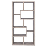 Theo 10-shelf Bookcase Grey Driftwood 801137