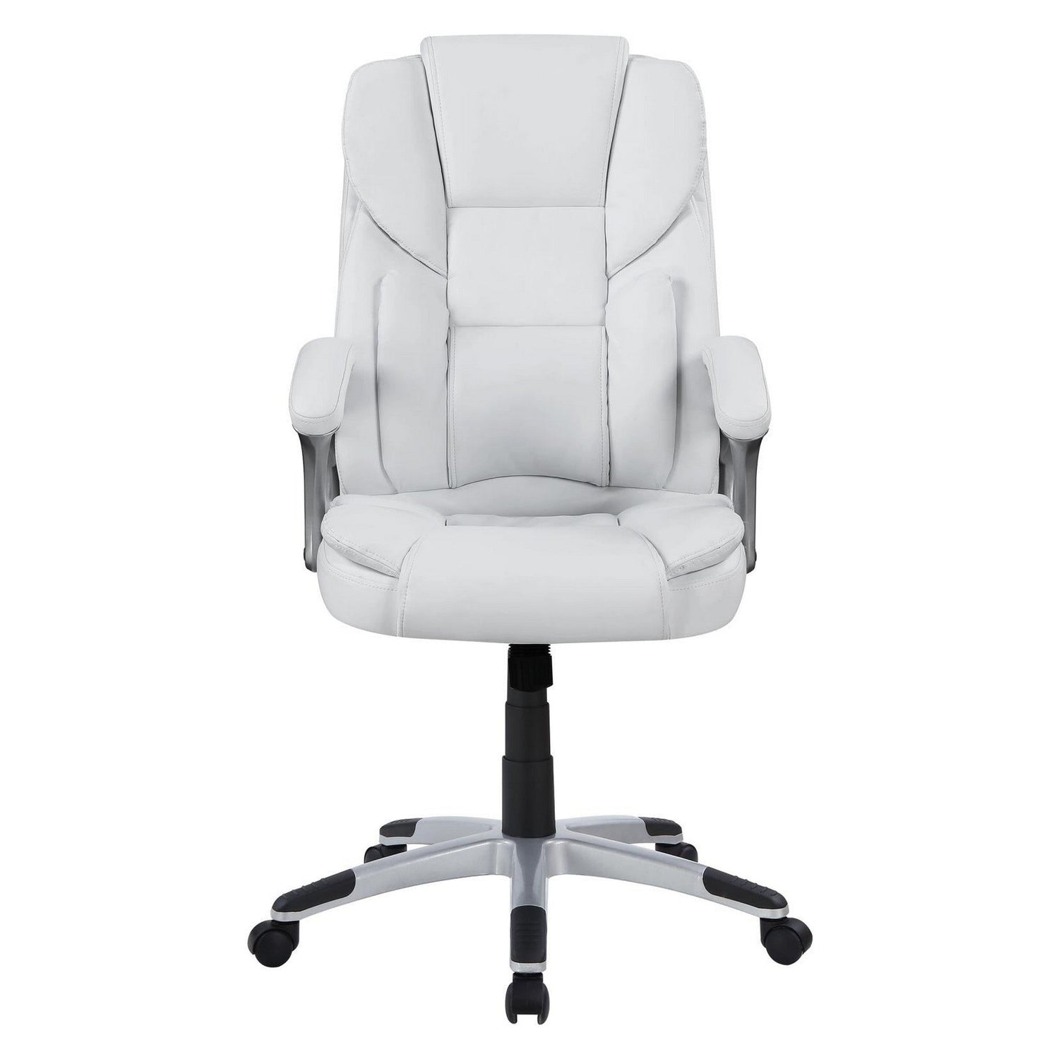 Kaffir Adjustable Height Office Chair White and Silver 801140