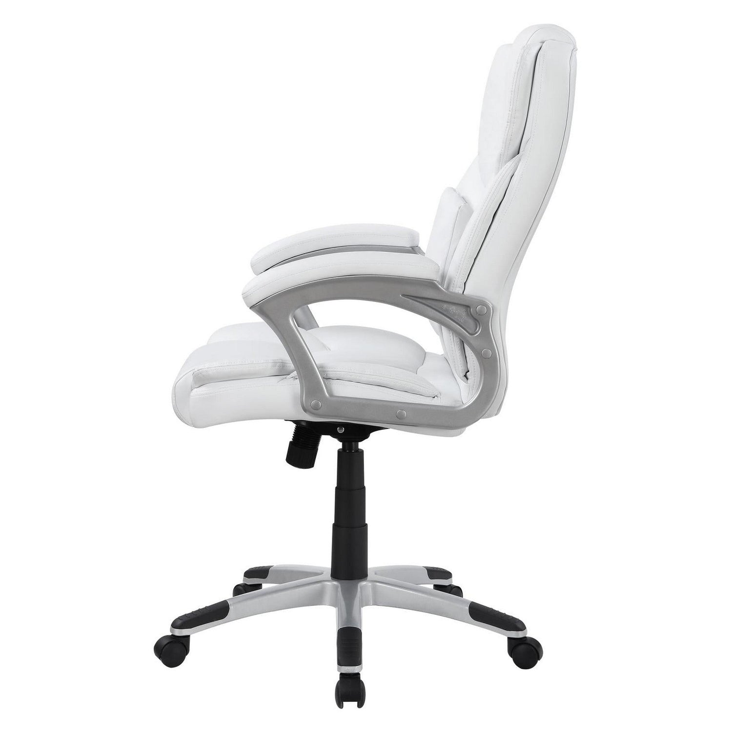 Kaffir Adjustable Height Office Chair White and Silver 801140