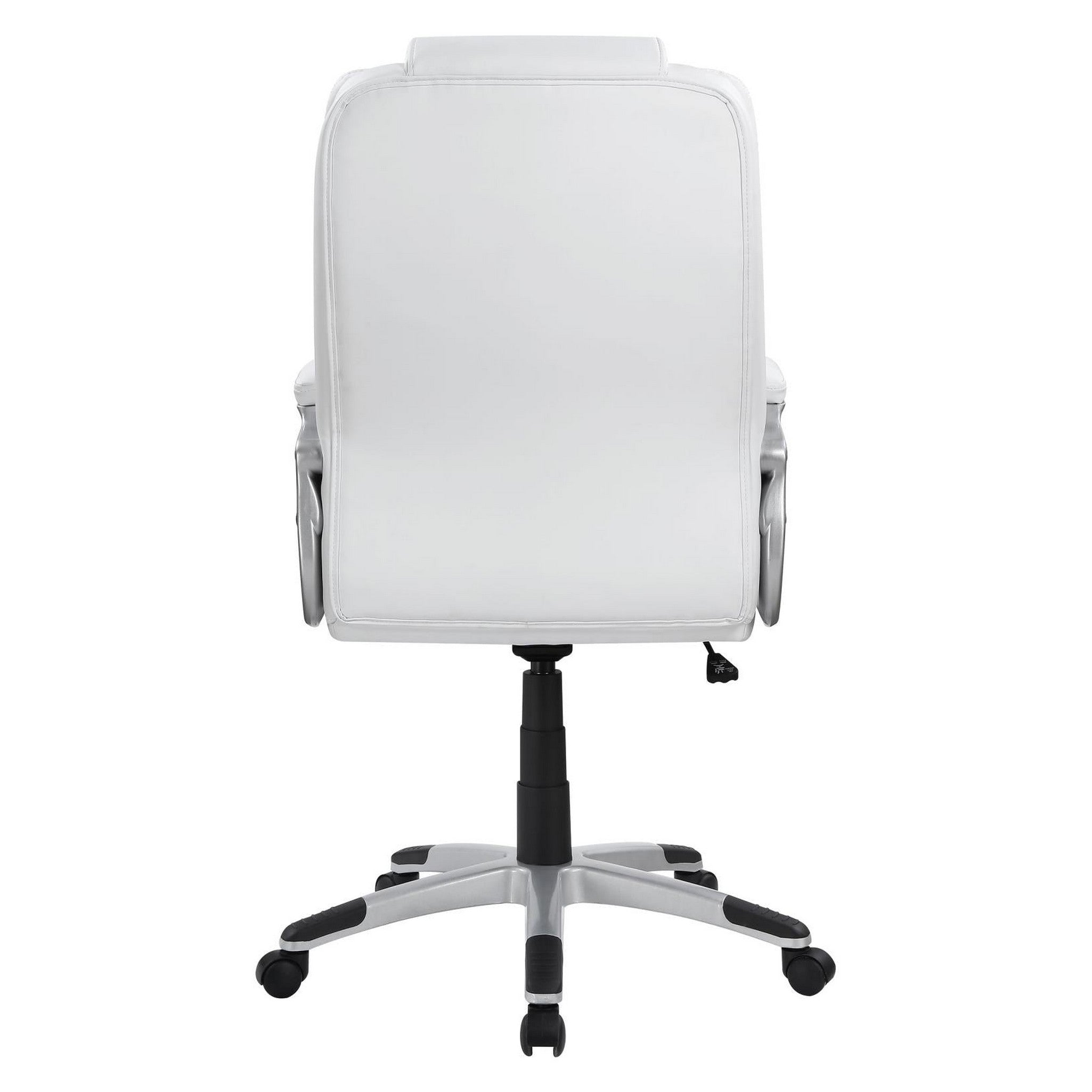 Kaffir Adjustable Height Office Chair White and Silver 801140