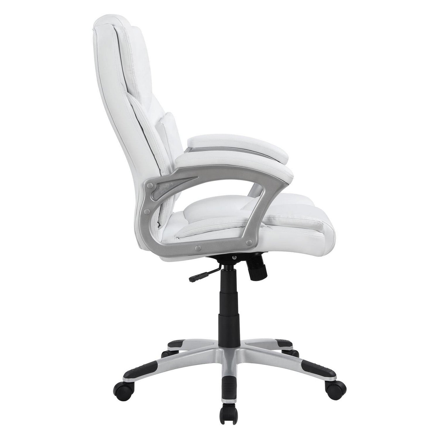 Kaffir Adjustable Height Office Chair White and Silver 801140