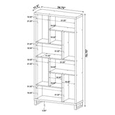 Delwin 10-shelf Bookcase Antique Nutmeg 801236