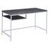 Kravitz Rectangular Writing Desk Weathered Grey and Chrome 801271