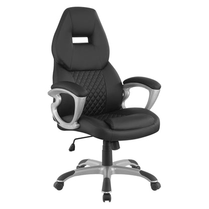 Bruce Adjustable Height Office Chair Black and Silver 801296