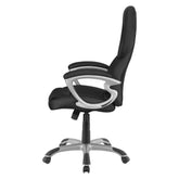 Bruce Adjustable Height Office Chair Black and Silver 801296