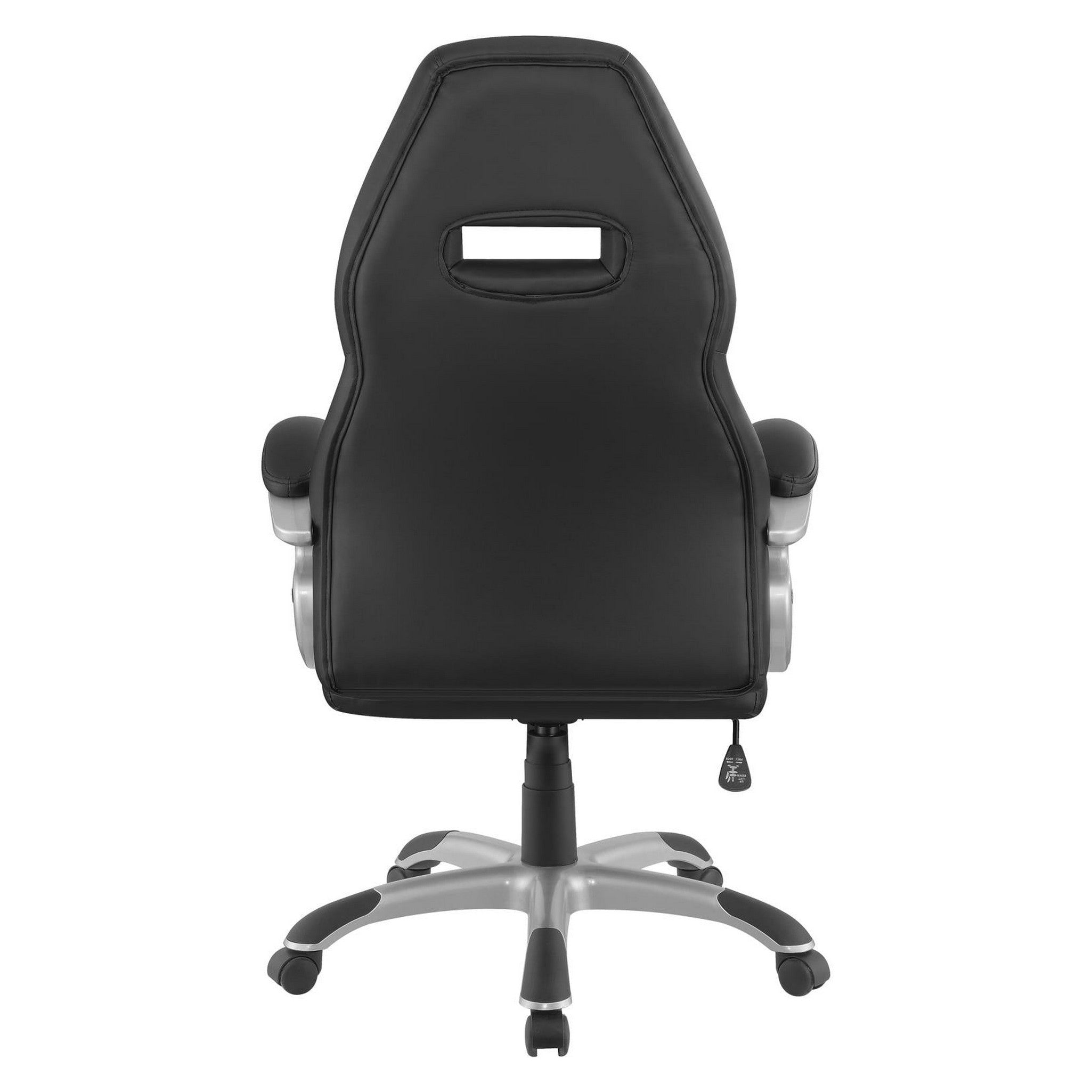 Bruce Adjustable Height Office Chair Black and Silver 801296