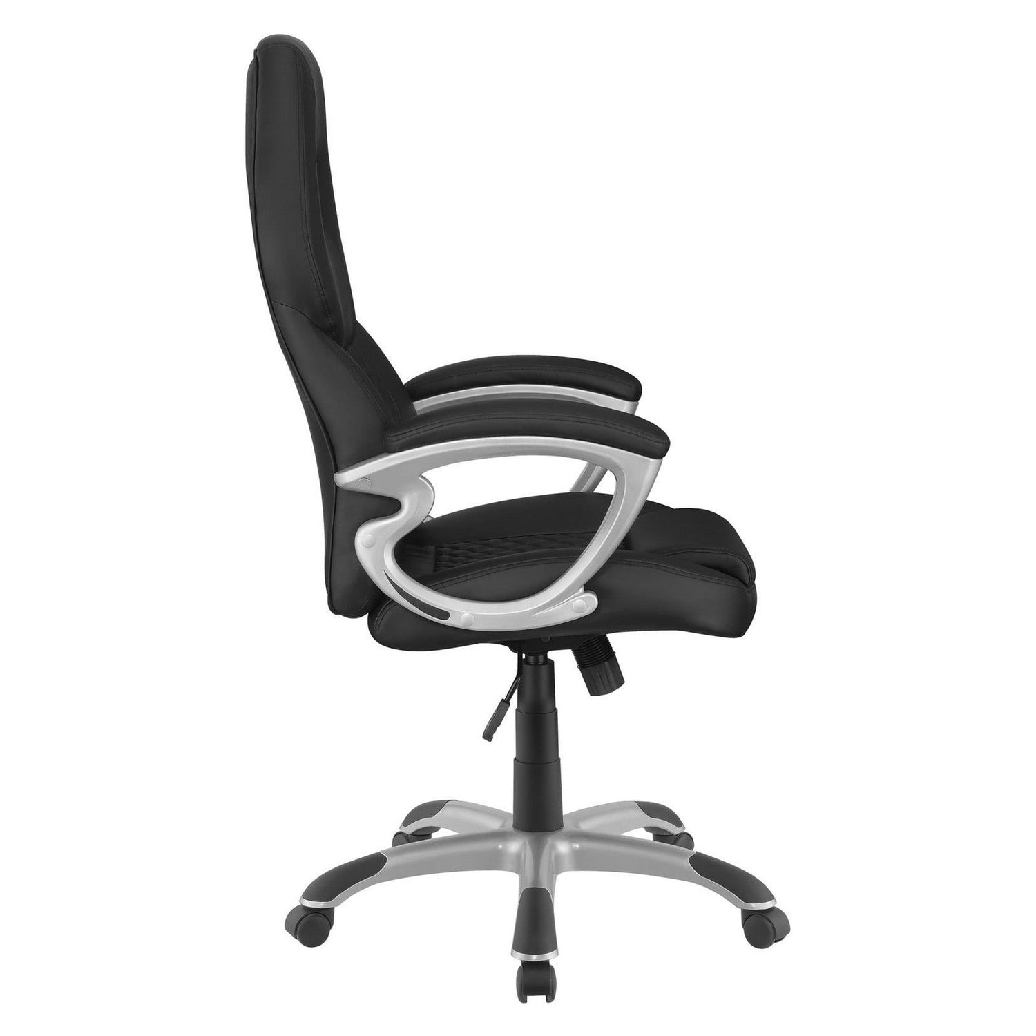 Bruce Adjustable Height Office Chair Black and Silver 801296