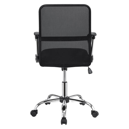 Gerta Office Chair with Mesh Backrest Black and Chrome 801319