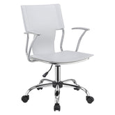 Himari Adjustable Height Office Chair White and Chrome 801363