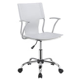 Himari Adjustable Height Office Chair White and Chrome 801363