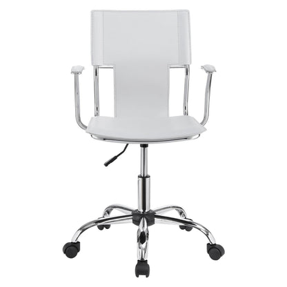 Himari Adjustable Height Office Chair White and Chrome 801363