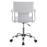 Himari Adjustable Height Office Chair White and Chrome 801363